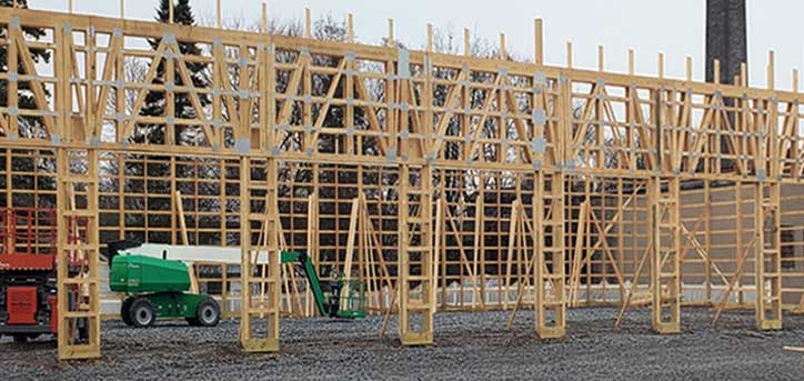 post-frame-construction-framing-secor-lumber-savannah-ny timber framing douglas fir pine pressure treated secor lumber co