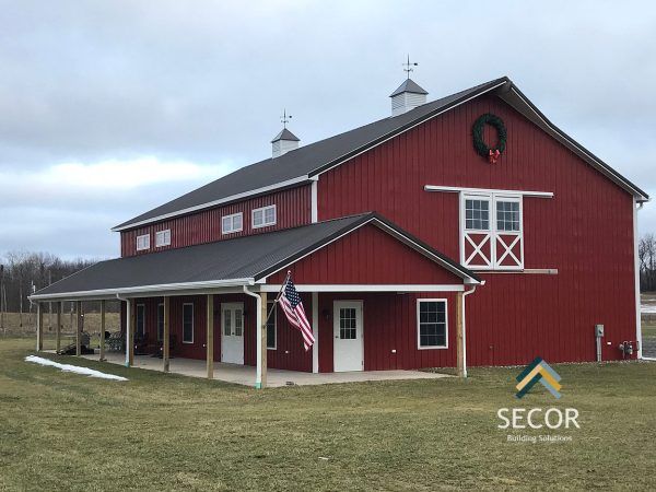 postframe-pole-barn-building-construction-design-secor-lumber postframe building construction foundations secor lumber savannah ny