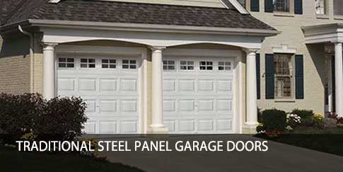 Traditional-Residential-Steel-Panel-Garage-Doors Home Traditional Steel Panel Garage Doors