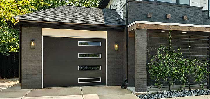 contemporary_steel-garage-door Contemporary Steel Garage Door - Secor Lumber Savannah NY