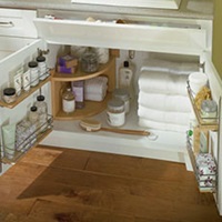 Vanity sink base cabinet