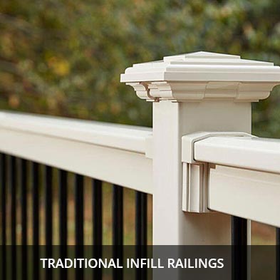 Traditional Infill Deck Railings