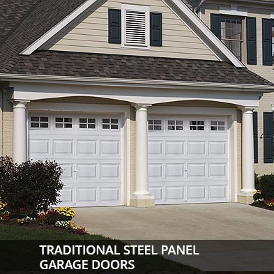 Traditional-Residential-Steel-Panel-Garage-Door Home Traditional Steel Panel Garage Doors
