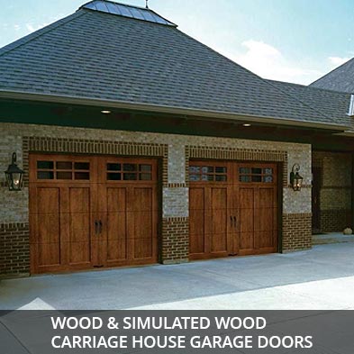 Wood-Simulated-Wood-Carriage-House-Doors Wood & Simulated Wood Carriage House Garage Doors