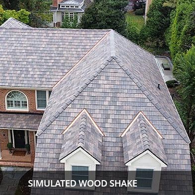 Simulated Wood Shake Roofing