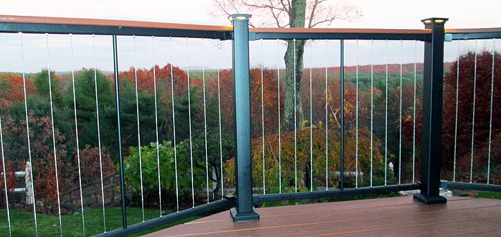 Vertical Composite Cable Railing Secor Lumber Savannah NY